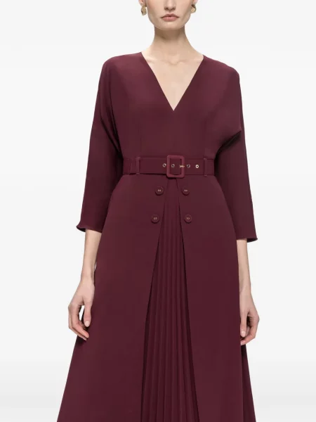 Cu centură rochie midi Nissa roșu