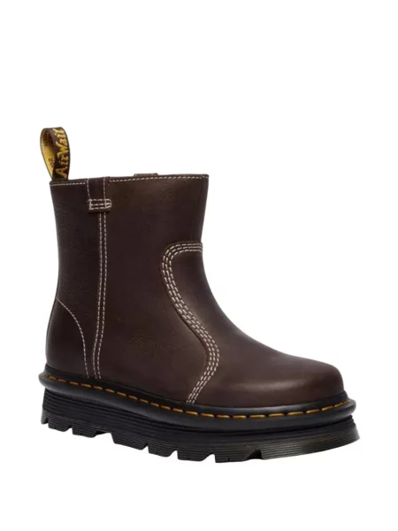 Cizme scurte Dr. Martens din piele maro