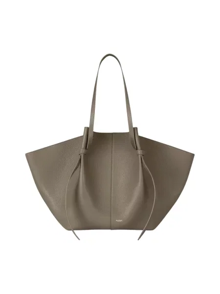 Yuzefi torebka shopper skórzana XL MOCHI brązowa