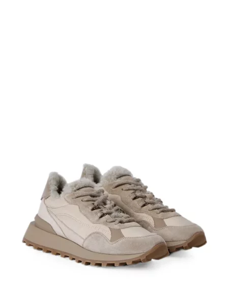 Sneakerși Brunello Cucinelli din piele de oaie