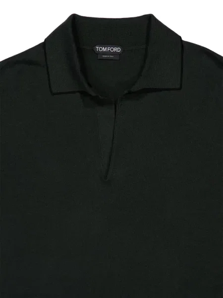 Tricou Tom Ford cu decolteu în V verde