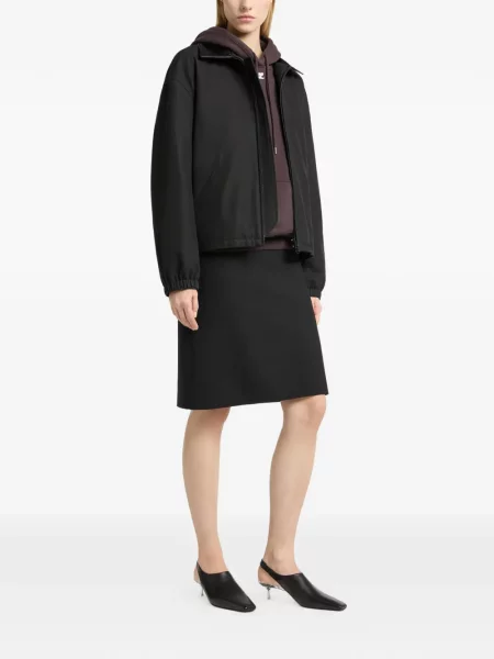 Gulerat geacă bomber Courreges negru