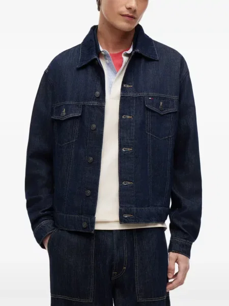 Geacă de blugi Tommy Hilfiger albastru