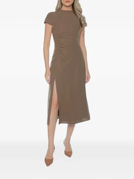 Fodros midi ruha Armani Exchange barna