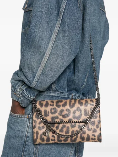 Geantă Stella Mccartney cu imagine cu model leopard