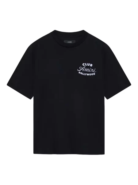 Tricou Amiri cu imagine cu decolteu rotund negru