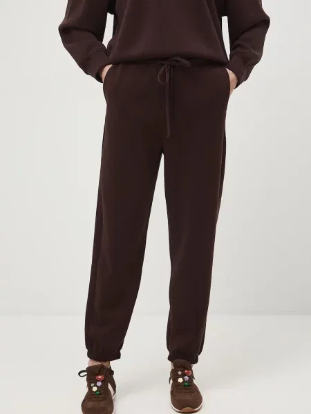 Medicine spodnie dresowe brązowe