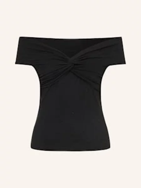 Top Dorothee Schumacher z odkrytymi ramionami czarny