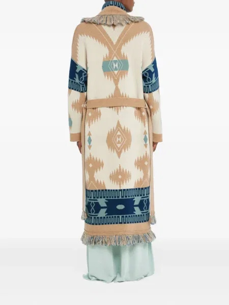 Palton Alanui cu franjuri din jacard