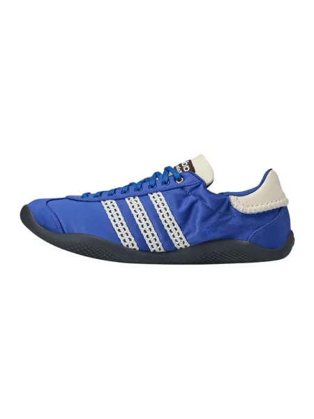 Satynowe sneakersy Adidas Originals niebieskie