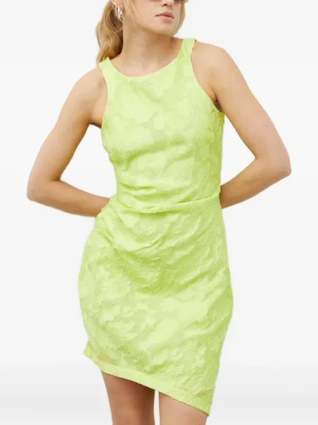 Jacquard haljina bez rukava Day Birger Et Mikkelsen bez rukava s cvjetnim printom zelena