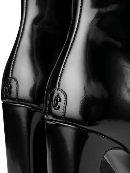 Cizme scurte Jimmy Choo cu platformă negru