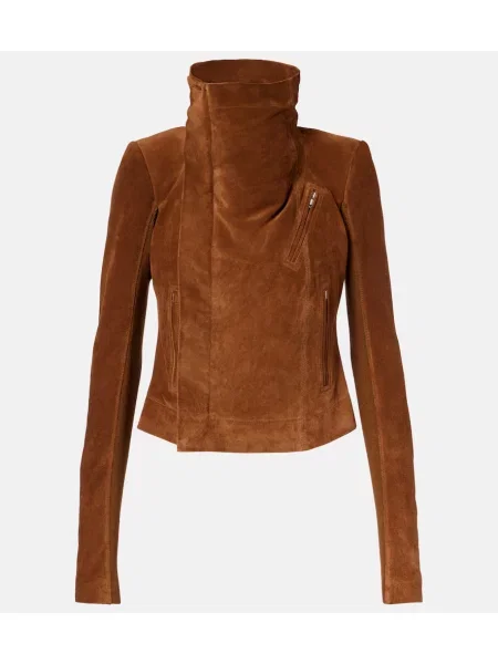 Kurtka Rick Owens zamszowa brązowa