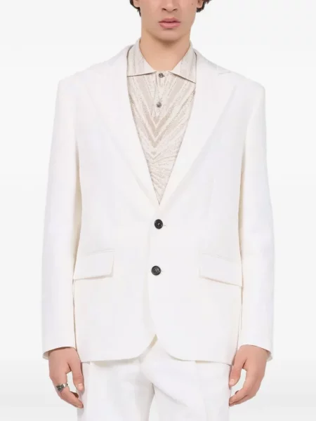 Sacou Roberto Cavalli cu rever alb