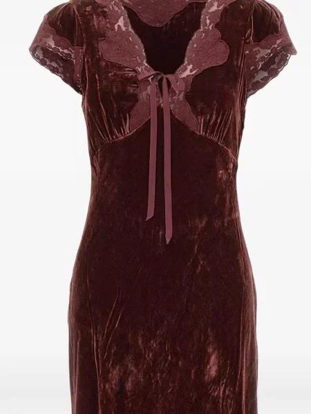 Rochie midi Rixo din dantelă roșu