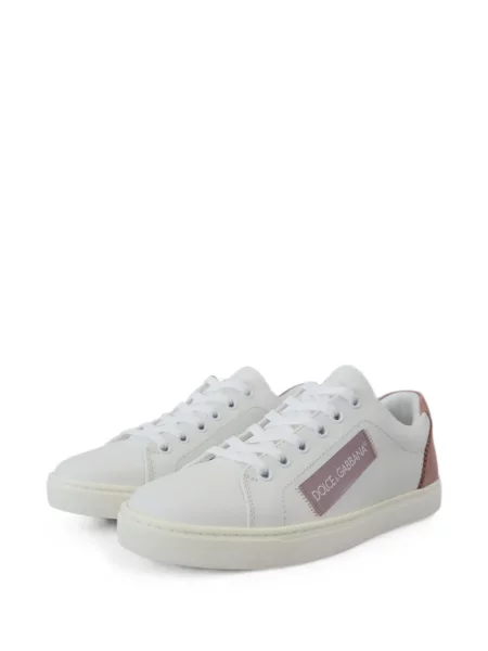 Szarvasbőr sneaker Dolce & Gabbana autogrammal fehér