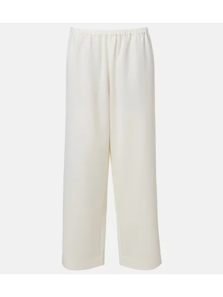 Pantaloni Róhe de lână alb