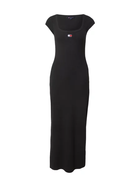 Tommy Jeans Rochie roșu cireș / negru alb