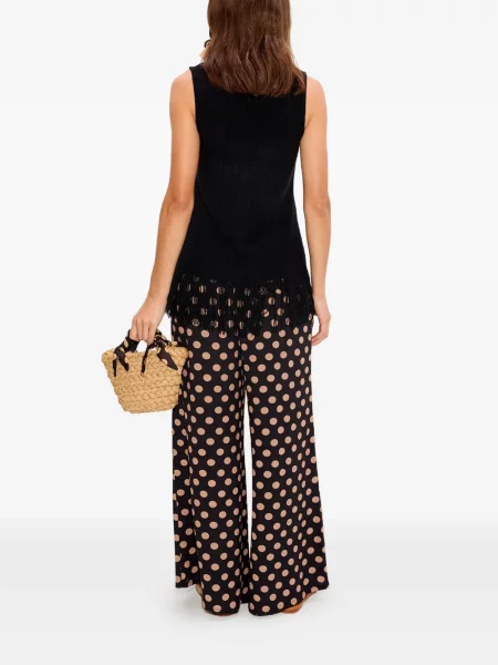 Pantaloni Simon Miller cu buline negru