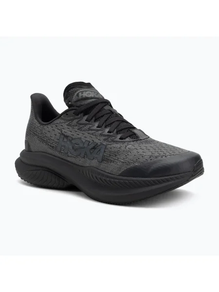 HOKA Mach 6 gyermek futócipő fekete/fekete. Méret: 40 EU fekete