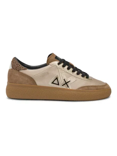 Sneakersy Sun68 brązowe