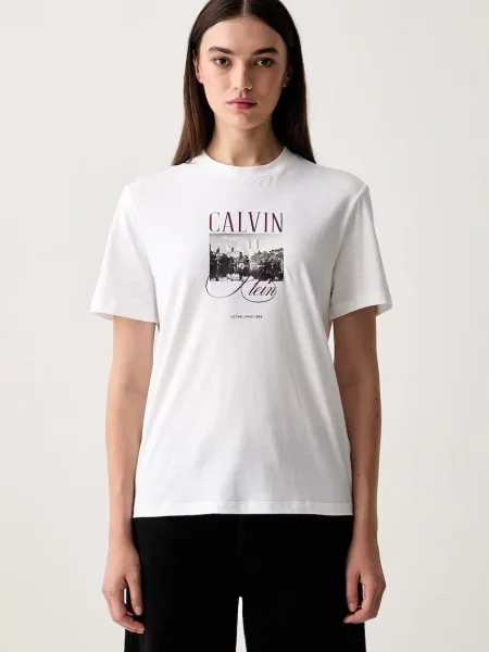 Calvin Klein Jeans majica ženska bijela