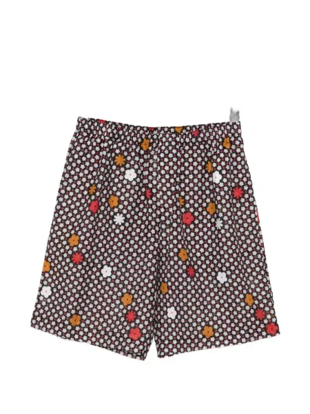 Pantaloni scurți Mm6 Maison Margiela cu model floral cu imagine negru
