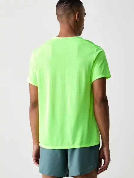 Nike férfi póló futáshoz Miler Breathe zöld