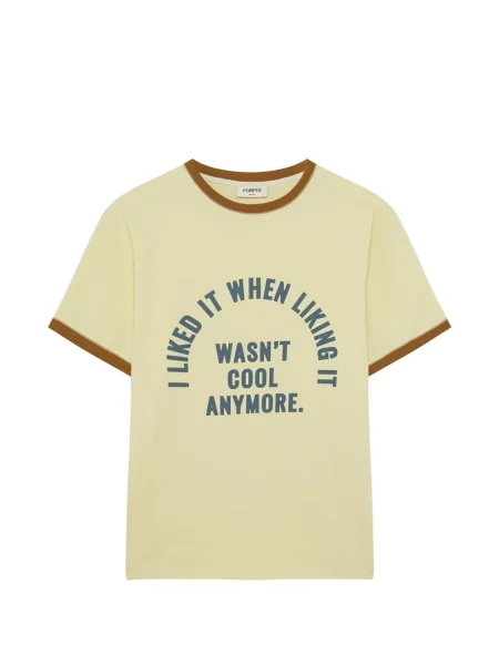 Tricou Pompeii cu imagine galben