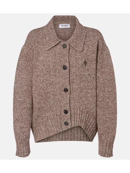 Cardigan The Attico de lână maro