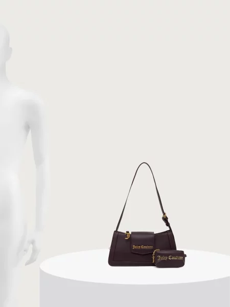 Кожаная сумка-багет Juicy Couture