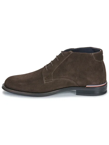 Pantofi Tommy Hilfiger din piele de căprioară maro