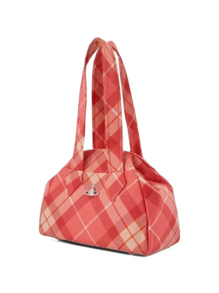 Карирана чанта Vivienne Westwood червено