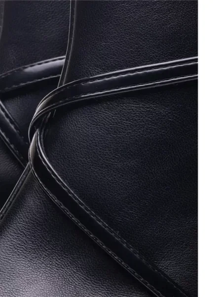 Botine Poche Paris cu cataramă negru