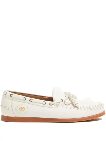 Pantofi loafer Valentino Garavani din piele alb