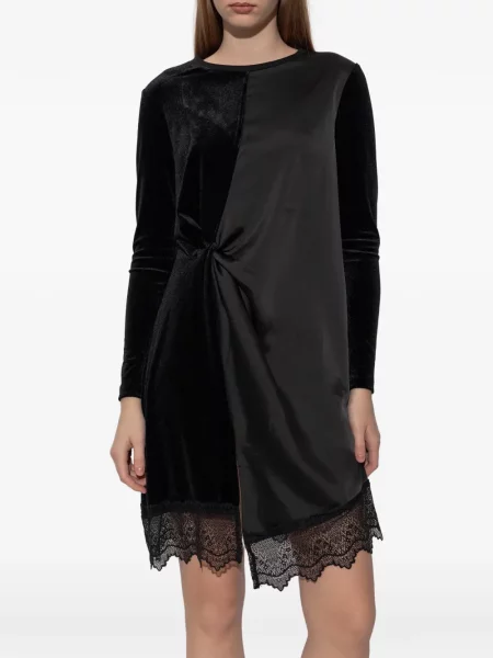Rochie Allsaints din dantelă de costum negru