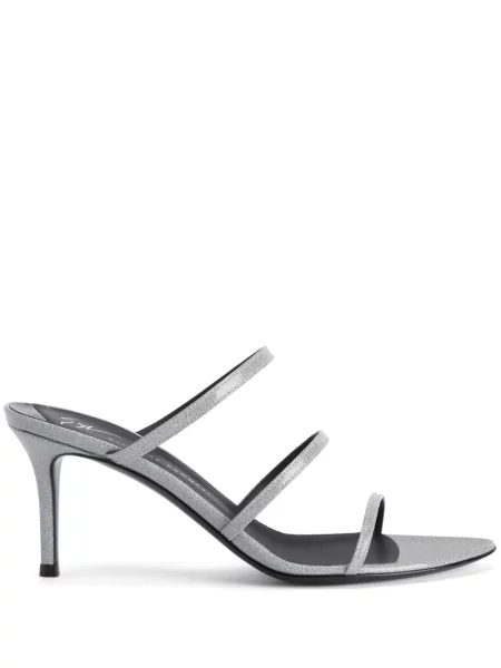Sandale Giuseppe Zanotti cu bretele argintiu