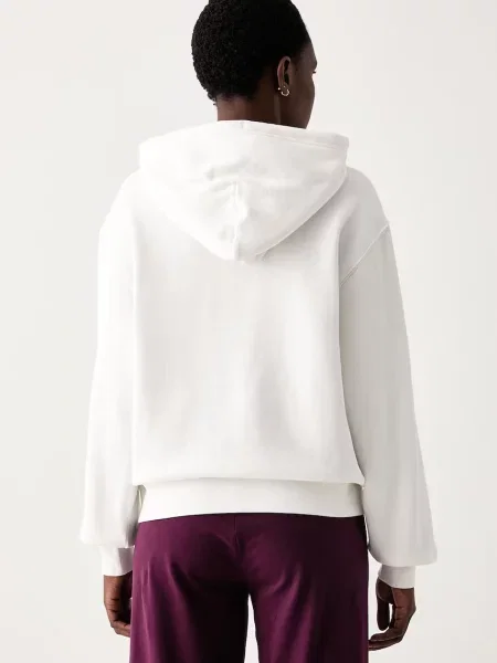 Tommy Jeans bluza z kapturem z bawełną biała