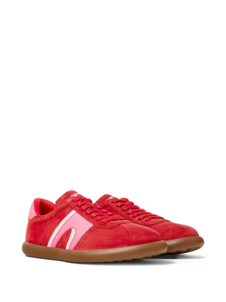Sneakerși Camper din piele cu dungi roșu