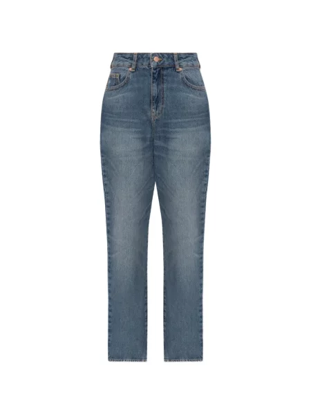 Blugi drepți Emporio Armani albastru