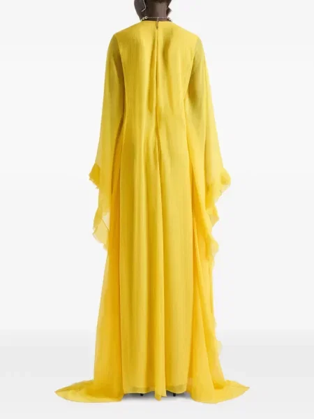 Rochie de seară Givenchy de mătase galben