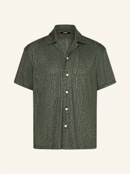 Reiss Košile Resort Ando Comfort Fit tmavě zelená