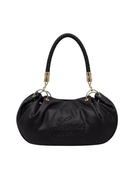 Love Moschino torebka z imitacji skóry czarna