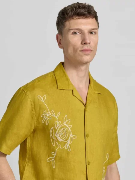 Koszula casual z czystego lnu w kroju regular fit Jake*s Studio Men