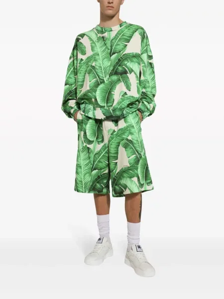 Szorty Dolce And Gabbana z nadrukiem zielone