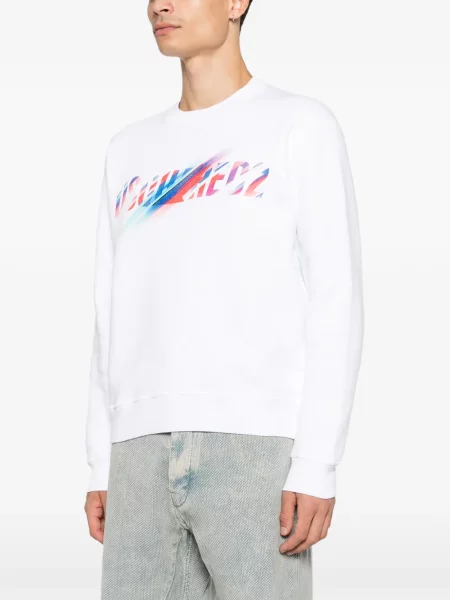 Hanorac Dsquared2 cu imagine alb