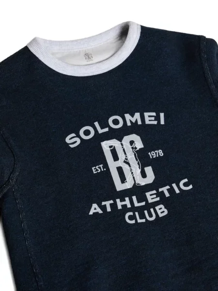 Bluza dziecięca Brunello Cucinelli niebieska