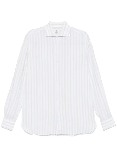 Pruhovaná košile Borrelli bílá