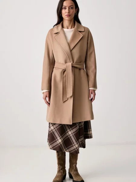 Weekend MaxMara De lână palton Wkdpedale bej