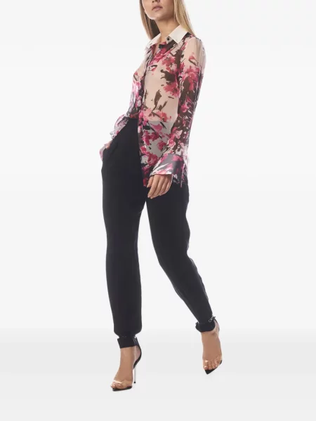 Cămașă Tessitura Body Couture de mătase cu model floral cu imagine